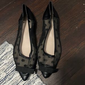 Cute polka dot ballet flats